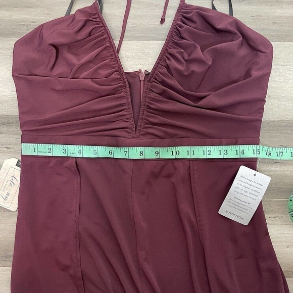 NWT Revolve Katie May Never Cross Jumpsuit Split Leg Women's Burgundy XL $275 - Picture 8 of 11